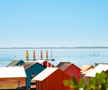 Cabines de plage La Brée