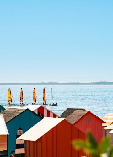 Cabines de plage La Brée