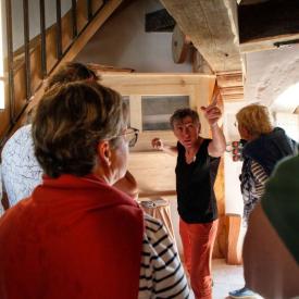 Visite intérieure du moulin